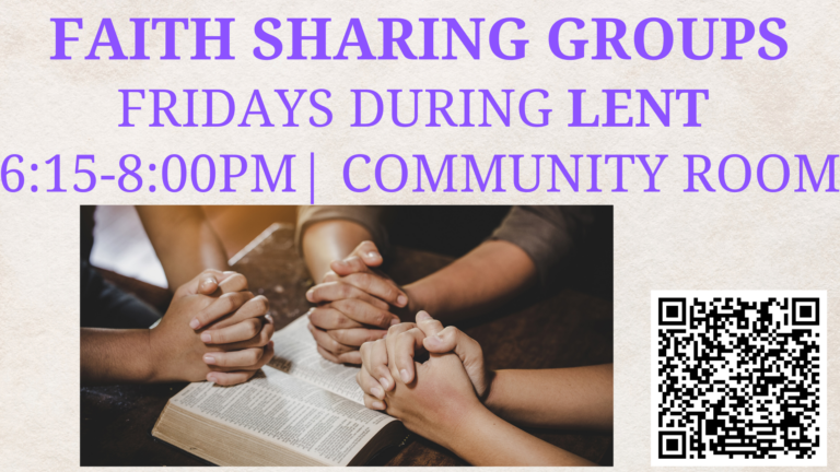 Fridays Faith Sharing