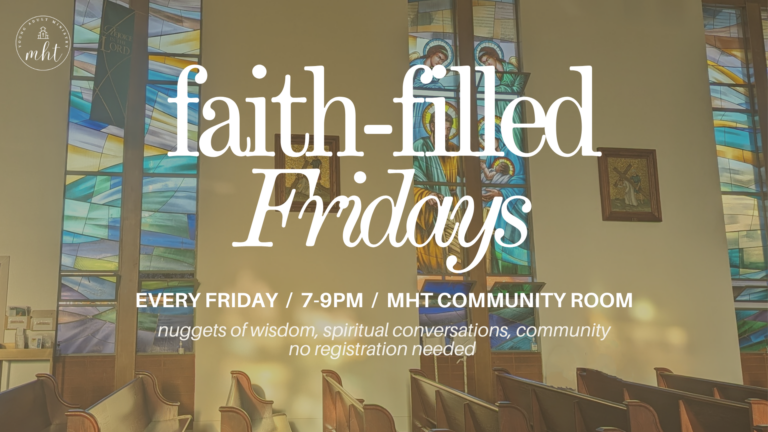 Faith Filled Fridays- Young Adult Minister