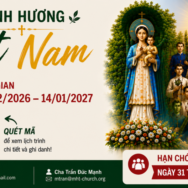 Pilgrimage to Vietnam Dec. 29, 26 – Jan. 14, 27
