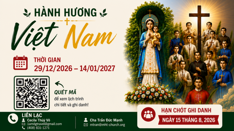 Pilgrimage to Vietnam Dec. 29, 26 – Jan. 14, 27