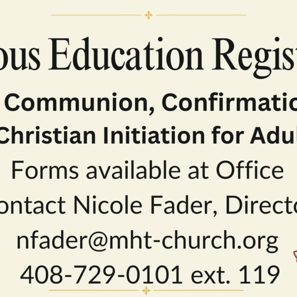Religious Education Registration Open