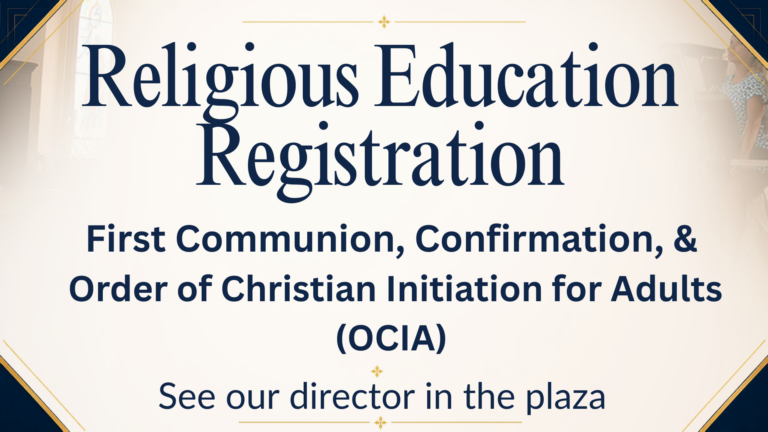 Religious Education Registration Open